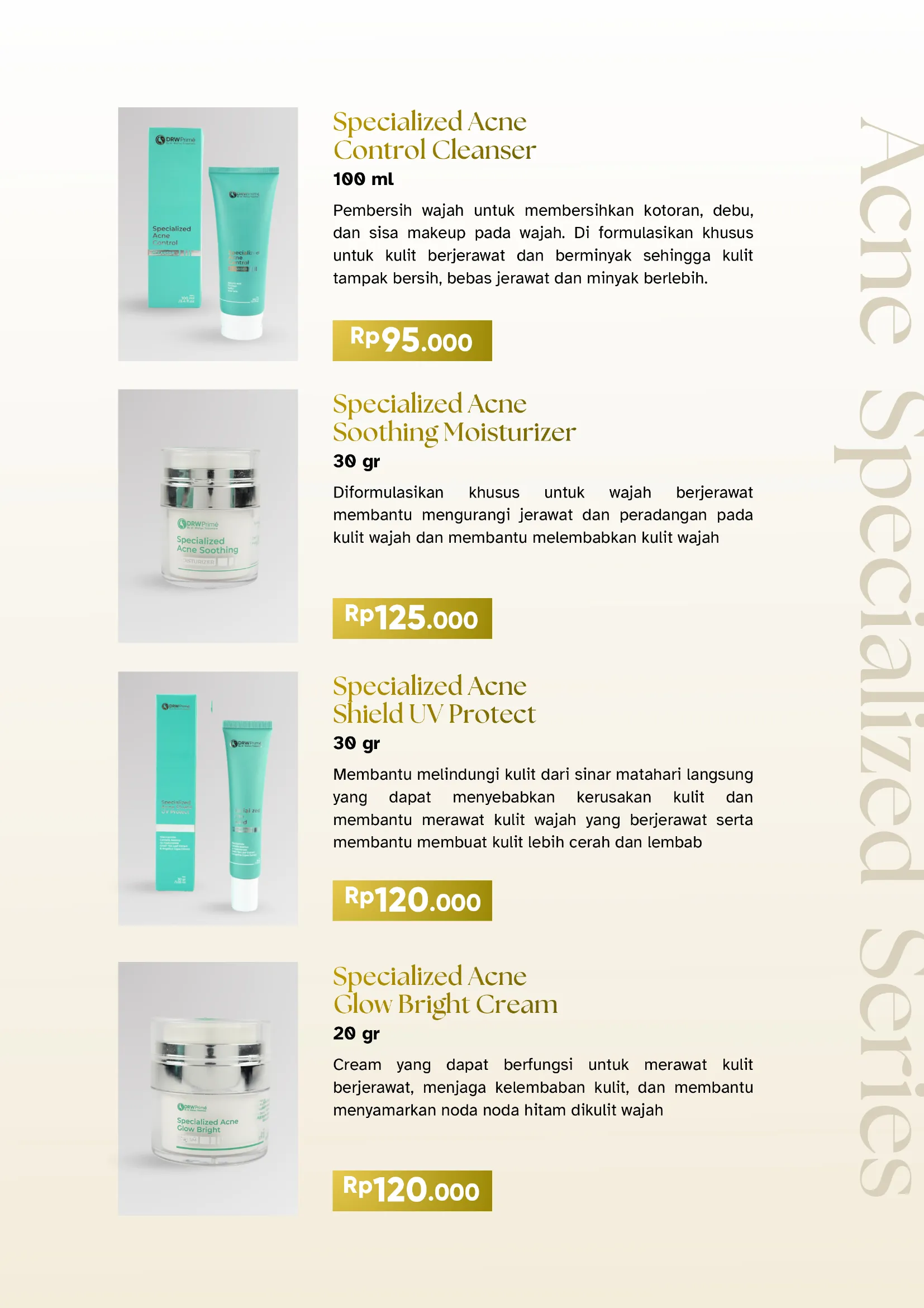 Acne Specialized Series Products